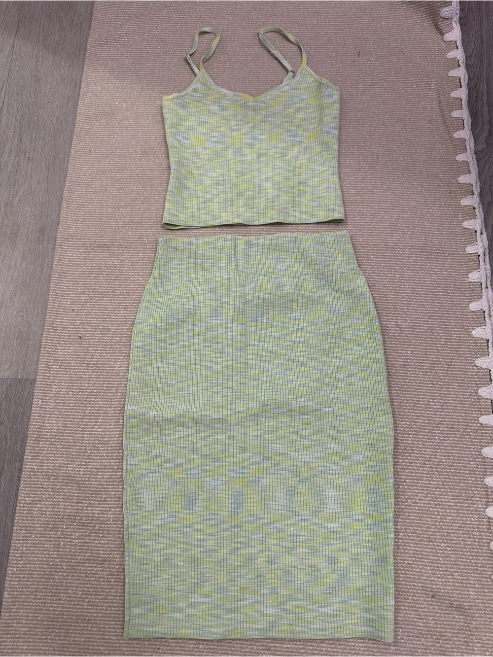 Express Green Knit Midi Pencil Skirt - Stylish Women’s Skirt